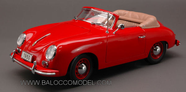 PORSCHE 356 CABRIO 1950 RED 1:18