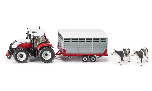 STEYR WITH STOCK TRAILER 1:32
