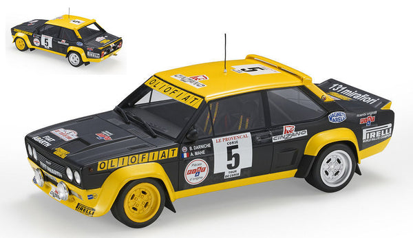 FIAT 131 ABARTH N.5 WINNER RALLY TOUR DE COURSE 1977 DARNICHE-MAHE 1:18