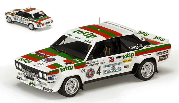 FIAT 131 ABARTH TOTIP RALLY ELBA 1982 A.ZANUSSI-A.BERNACCHINI 1:18