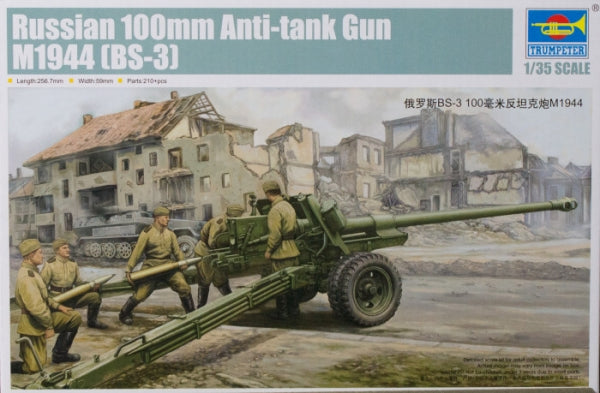CANNONE RUSSIAN 100 mm ANTI TANK GUN M1944 BS-3 KIT 1:35