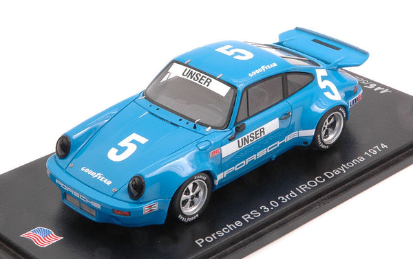 PORSCHE RS 3.0 N.5 3rd IROC DAYTONA 1974 BOBBY UNSER 1:43