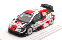 TOYOTA YARIS WRC N.33 2nd RALLY CROATIA 2021 E.EVANS-S.MARTIN 1:43