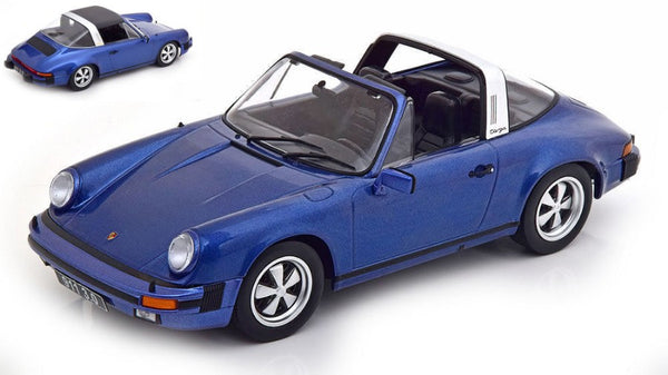 PORSCHE 911 CARRERA 3.0 TARGA 1977 METALLIC BLUE 1:18