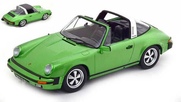 PORSCHE 911 CARRERA 3.0 TARGA 1977 METALLIC GREEN 1:18