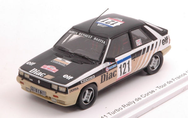 RENAULT 11 TURBO N.121 TDC RALLY FRANCE 1984 J.P.DERIU-J.MARIANI 1:43