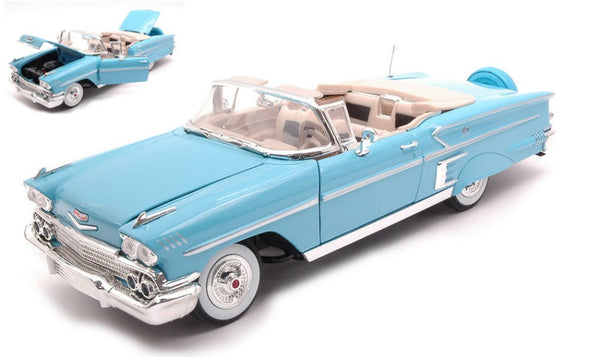 CHEVROLET IMPALA 1958 LIGHT BLUE 1:18