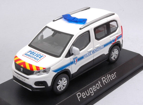 PEUGEOT RIFTER 2019 "POLICE MUNICIPALE" WITH RED & YELLOW STRIPING 1:43