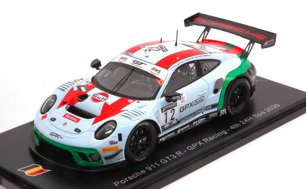 PORSCHE 911 GT3 N.12 4th 24 H SPA 2020 CAMPBELL-PILET-JAMINET 1:43