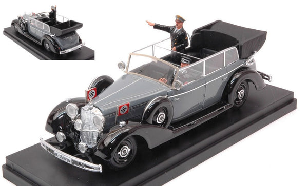 MERCEDES 770K 1942 WITH HITLER AND DRIVER FIGURES 1:43
