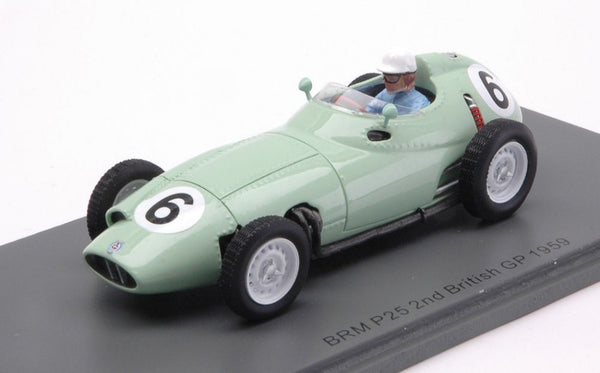 BRM P25 ستيرلين موس 1959 N.6 2nd البريطاني GP 1:43