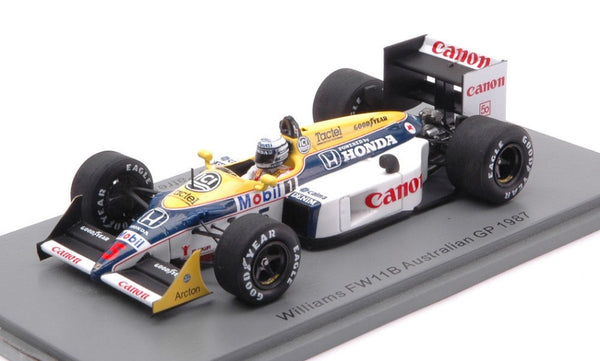 WILLIAMS FW11B RICCARDO PATRESE 1987 N.5 AUSTRALIAN GP 1:43