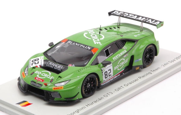 LAMBORGHINI HURACAN GT3 N.82 24 H SPA 2018 INEICHEN-KEEN-PERERA 1:43