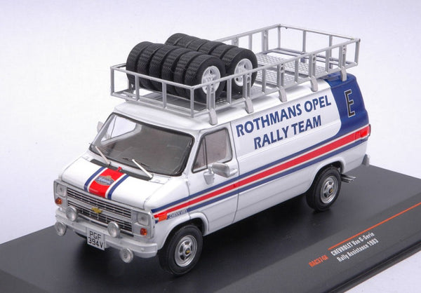 CHEVROLET G-SERIES VAN ROTHMANS OPEL RALLY TEAM 1983 RACK AND WHEELS1:43