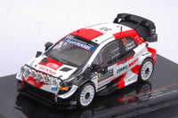 TOYOTA YARIS WRC N.33 RALLY MONTE CARLO 2021 EVANS/MARTIN 1:43