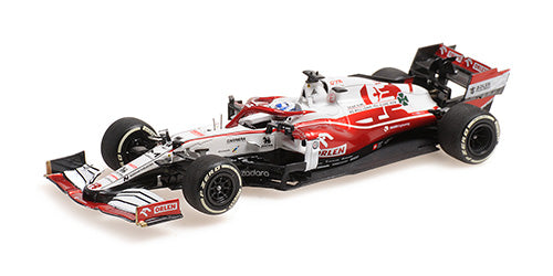 Alfa Romeo F1 C41 1:18 - Kimi Raikkonen - Abu Dhabi GP 2021 "Last Race" - Minichamps