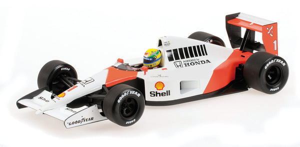 McLaren - Honda MP4/6 n.1 (1991) 1:43 – Ayrton Senna – With Jean Alesi Riding – Mexico GP - Minichamps