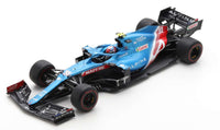 Alpine F1 Team A521 - Esteban Ocon -Winner Hungary GP 2021 w/PITBOARDS - 1:18 - Spark