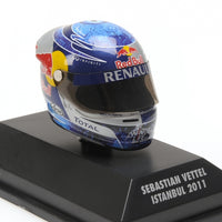 Sebastian Vettel - F1 RedBull Helmet Arai (2011) 1:8 - Istanbul GP - World Champion - Minichamps