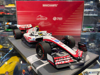 HAAS VF-22 البحرين GP - (2022) 1:18 - ميك شوماخر - ميني تشامبس 