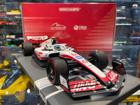 HAAS VF-22 British GP - (2022) 1:18 - ميك شوماخر - Minichamps 