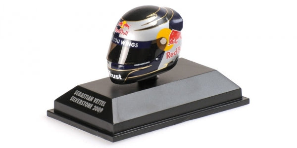 Sebastian Vettel - F1 RedBull Helmet Arai (2009) 1:8 - Silverstone GP - Minichamps