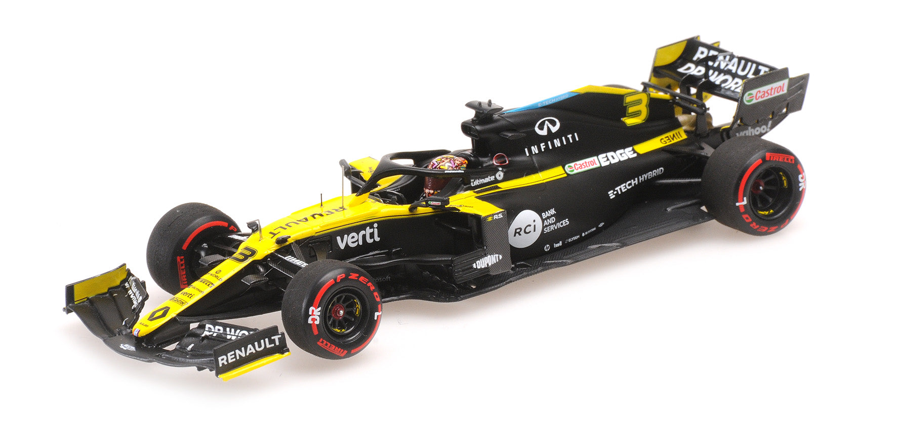 The cast 1/43 model car F1 Renault R.S.20 2020 D. Ricciardo