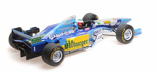 Modellino F1 Minichamps 1/43 Benetton Renault B195 Winner French GP Modellino F1 Minichamps 1/43 Benetton Renault B195 Winner French GP