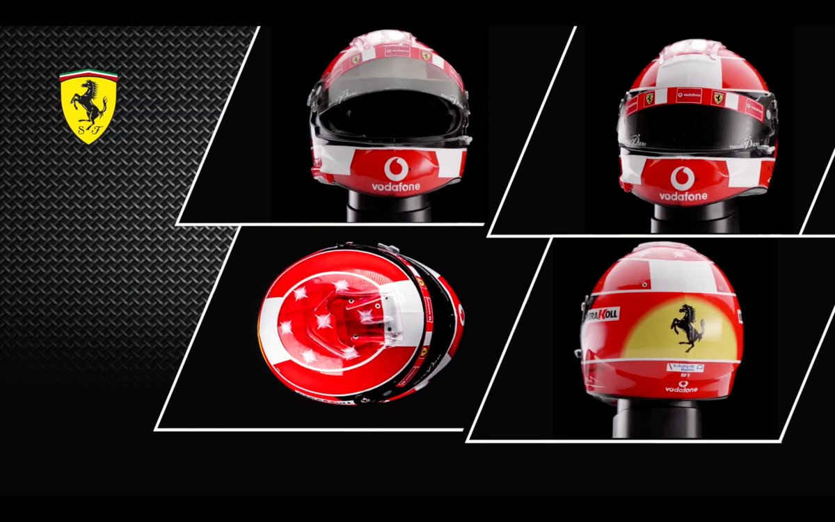 Michael Schumacher Helmet 2002 - Schubert - 1:5 Spark