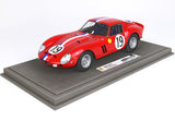 Ferrari- 250 GTO Coupe ch.3705gt n.19 2nd 24h LE MANS (1962) 1:18 Guichet - Noblet- With Showcase - BBR
