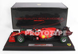 Ferrari SF21 1:18 - CHARLES LECLERC- w/ Green Inter Tyres  - GP Emilia Romagna 2021 - Leather Case 600 pcs.BBR