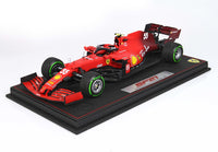 Ferrari SF21 1:18 - CARLOS SAINZ - w/ Green Inter Tyres  - GP Emilia Romagna 2021 - Leather Case 200 pcs.BBR