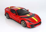 Ferrari - 812 Competizione 1:18 (2021) Rosso Corsa 322 - Yellow Stripe - BBR