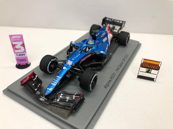 Alpine F1 Team A521 - Fernando Alonso - Qatar GP 2021- 3rd Place