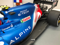 Alpine F1 Team A521 - Esteban Ocon -Winner Hungary GP 2021 w/PITBOARDS - 1:18 - Spark