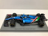 Alpine F1 Team A521 - Fernando Alonso - Abu Dhabi GP 2021 - EL PLAN - 1:43 - Spark