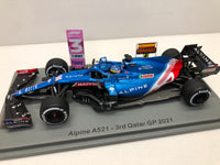 Alpine F1 Team A521 - Fernando Alonso - Qatar GP 2021- 3rd Place 