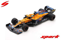 McLaren F1 MCL35L Mercedes 1:43 - Daniel Ricciardo Abu Dhabi GP 2021 - Spark