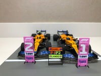 McLaren F1 MCL35 Mercedes 1:43 - Winner Italy GP 2021 Ricciardo + Norris - Spark