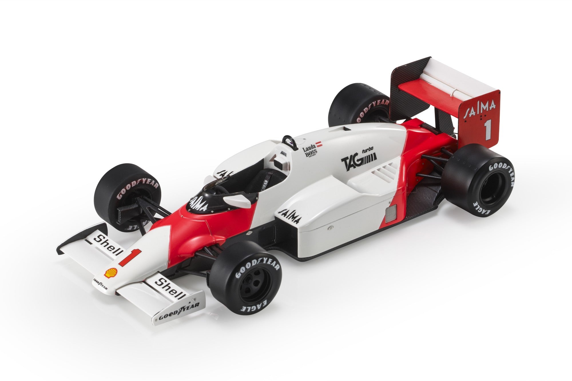 McLAREN - F1 MP4/2B n.1 (1985) 1:18 - Niki Lauda - With Showcase - GP –  Triple Crown ModelStore