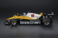 Renault - F1 RE40 n°15 (1983) 1:18 - Alain Prost - Winner, Pole Position & Fastest Lap French GP - With Driver Figure - GP Replicas