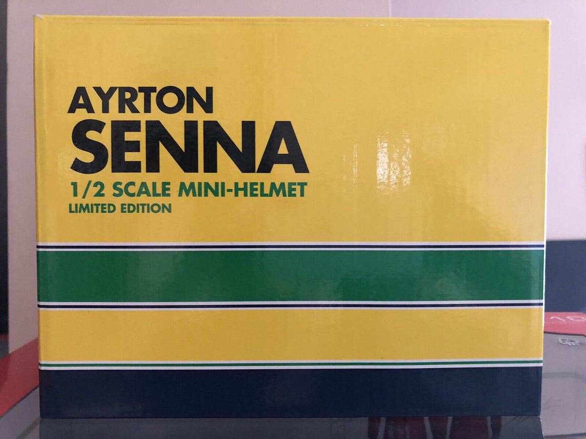 Ayrton Senna Helmet 1985 1:2 - Minichamps – Triple Crown ModelStore